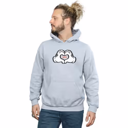 Disney - Sweat à capuche LOVES YOU - Homme (Gris chiné)