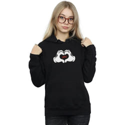Disney - Sweat à capuche LOVES YOU - Femme (Noir)