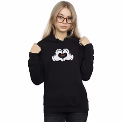 Disney - Sweat à capuche LOVES YOU - Femme (Noir)