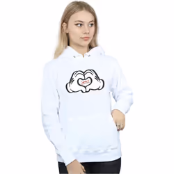Disney - Sweat à capuche LOVES YOU - Femme (Blanc)
