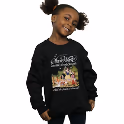 Disney - Sweat AND THE SEVEN DWARFS - Fille (Noir)