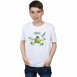 Disney - T-shirt MONSTERS UNIVERSITY - Garçon (Blanc)
