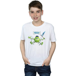 Disney - T-shirt MONSTERS UNIVERSITY - Garçon (Blanc)