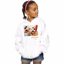 Disney - Sweat à capuche BUILDING A BUILDING - Fille (Blanc)