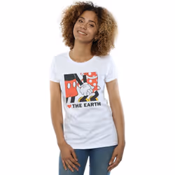 Disney - T-shirt HEART THE EARTH - Femme (Blanc)