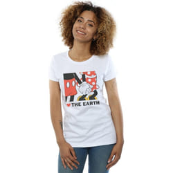 Disney - T-shirt HEART THE EARTH - Femme (Blanc)