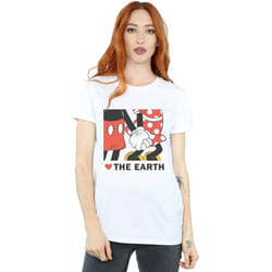 Disney - T-shirt HEART THE EARTH - Femme (Blanc)