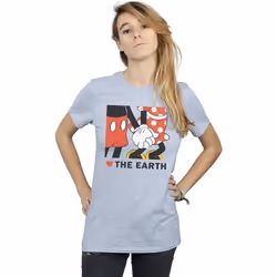 Disney - T-shirt HEART THE EARTH - Femme (Gris chiné)