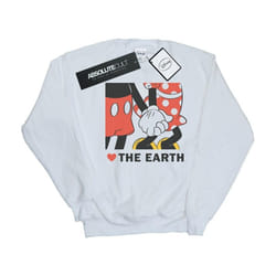Disney - Sweat HEART THE EARTH - Homme (Blanc)