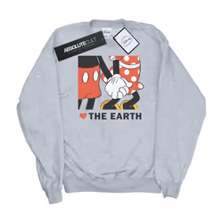 Disney - Sweat HEART THE EARTH - Femme (Gris chiné)