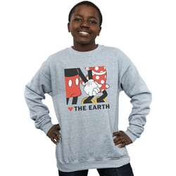 Disney - Sweat HEART THE EARTH - Garçon (Gris chiné)
