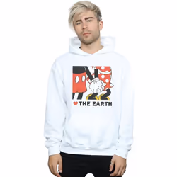 Disney - Sweat à capuche HEART THE EARTH - Homme (Blanc)