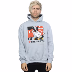 Disney - Sweat à capuche HEART THE EARTH - Homme (Gris chiné)