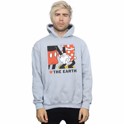 Disney - Sweat à capuche HEART THE EARTH - Homme (Gris chiné)