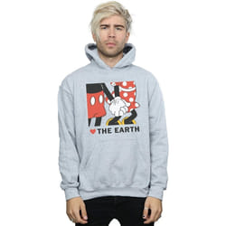 Disney - Sweat à capuche HEART THE EARTH - Homme (Gris chiné)