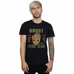 Marvel - T-shirt GUARDIANS OF THE GALAXY VOL. SKILLS - Homme (Noir)