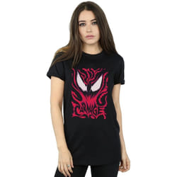 Marvel - T-shirt CARNAGE - Femme (Noir)