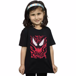 Marvel - T-shirt CARNAGE - Fille (Noir)