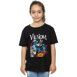 Marvel - T-shirt READ OUR LIPS - Fille (Noir)