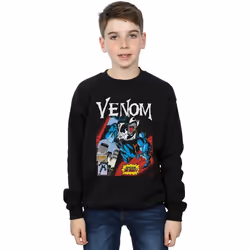 Marvel - Sweat READ OUR LIPS - Garçon (Noir)