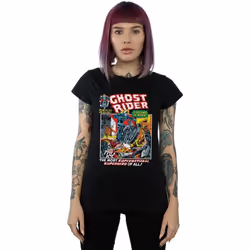 Marvel - T-shirt GHOST RIDER - Femme (Noir)