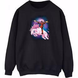 Marvel - Sweat SPACE UNICORN - Femme (Noir)