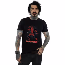 Marvel - T-shirt GUN SWORD BURST - Homme (Noir)