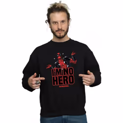 Marvel - Sweat I'M NO HERO - Homme (Noir)