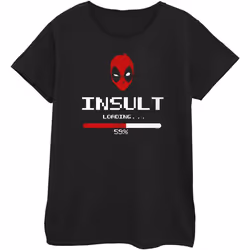 Marvel - T-shirt INSULT LOADING - Femme (Noir)