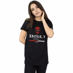 Marvel - T-shirt INSULT LOADING - Femme (Noir)
