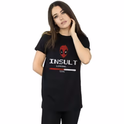 Marvel - T-shirt INSULT LOADING - Femme (Noir)