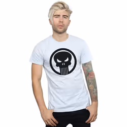Marvel - T-shirt THE PUNISHER SKULL CIRCLE - Homme (Gris chiné)