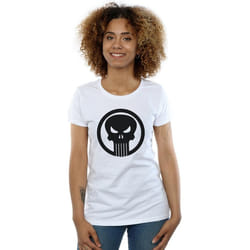 Marvel - T-shirt THE PUNISHER SKULL CIRCLE - Femme (Blanc)