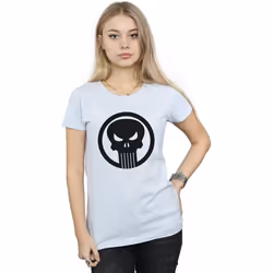 Marvel - T-shirt THE PUNISHER SKULL CIRCLE - Femme (Gris chiné)