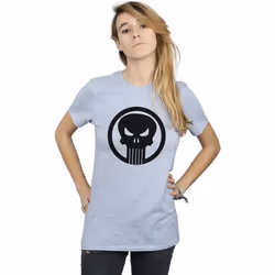 Marvel - T-shirt THE PUNISHER SKULL CIRCLE - Femme (Gris chiné)