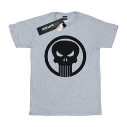 Marvel - T-shirt THE PUNISHER SKULL CIRCLE - Garçon (Gris chiné)