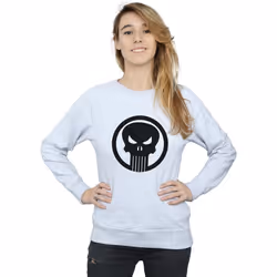 Marvel - Sweat THE PUNISHER SKULL CIRCLE - Femme (Gris chiné)
