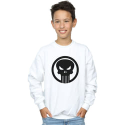 Marvel - Sweat THE PUNISHER SKULL CIRCLE - Garçon (Blanc)