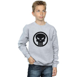 Marvel - Sweat THE PUNISHER SKULL CIRCLE - Garçon (Gris chiné)