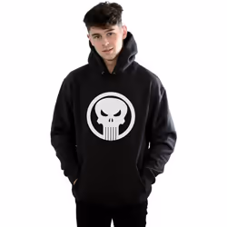 Marvel - Sweat à capuche THE PUNISHER SKULL CIRCLE - Homme (Noir)