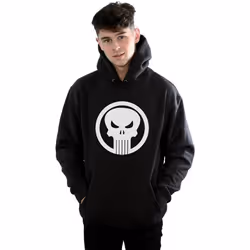 Marvel - Sweat à capuche THE PUNISHER SKULL CIRCLE - Homme (Noir)