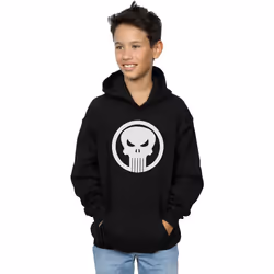 Marvel - Sweat à capuche THE PUNISHER SKULL CIRCLE - Garçon (Noir)