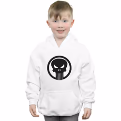 Marvel - Sweat à capuche THE PUNISHER SKULL CIRCLE - Garçon (Blanc)