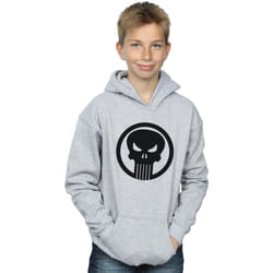 Marvel - Sweat à capuche THE PUNISHER SKULL CIRCLE - Garçon (Gris chiné)