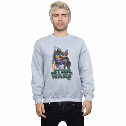 Star Wars - Sweat FIRED UP - Homme (Gris chiné)