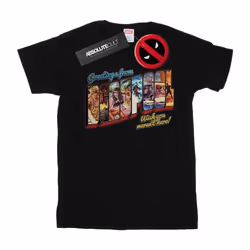 Marvel - T-shirt DEADPOOL GREETINGS - Femme (Noir)