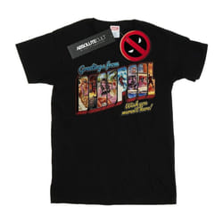 Marvel - T-shirt DEADPOOL GREETINGS - Femme (Noir)