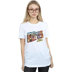 Marvel - T-shirt DEADPOOL GREETINGS - Femme (Blanc)