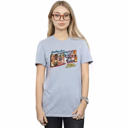 Marvel - T-shirt DEADPOOL GREETINGS - Femme (Gris chiné)