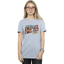 Marvel - T-shirt DEADPOOL GREETINGS - Femme (Gris chiné)